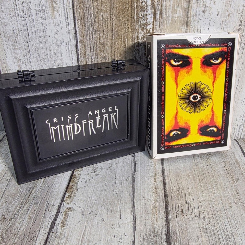 Criss Angel Mindfreak Deck 1 Playing Cards with Black Branded Plastic Case